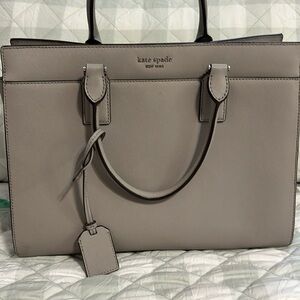 Kate Spade gray large purse, new without tags